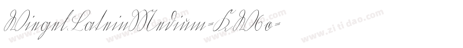 WiegelLateinMedium-KW6o字体转换