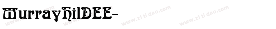 MurrayHilDEE字体转换