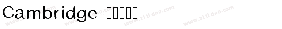 Cambridge字体转换