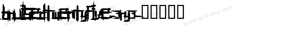BruisedTwentyfive-3RY3字体转换