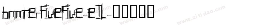 BooterFiveFive-ejl字体转换