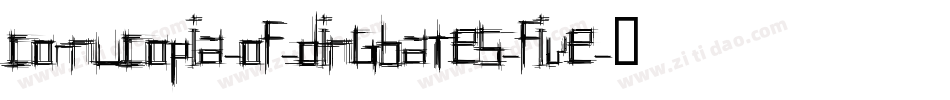 Cornucopia-of-Dingbates-Five字体转换
