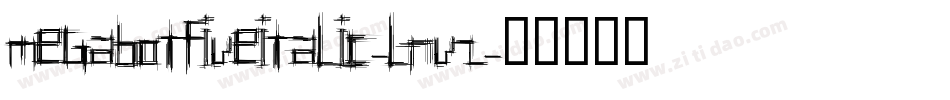 MegabotFiveItalic-lnVZ字体转换