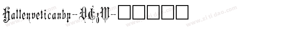 Halleyveticanbp-DEzW字体转换