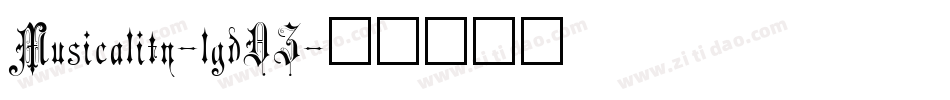 Musicality-lgdDZ字体转换