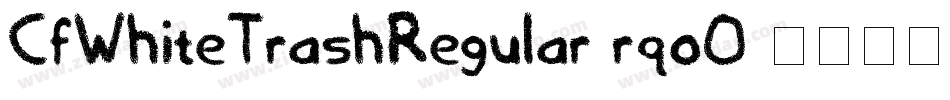 CfWhiteTrashRegular-rqoO字体转换