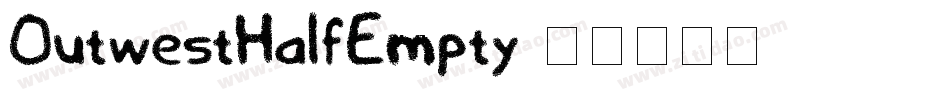 OutwestHalfEmpty字体转换
