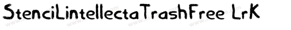 StenciLintellectaTrashFree-LrK5字体转换