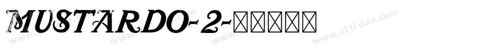 mustardo-2字体转换
