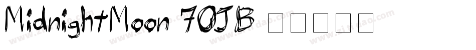 MidnightMoon-70JB字体转换