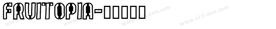 fruitopia字体转换