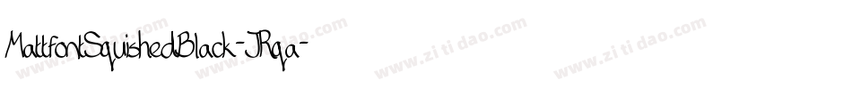 MattfontSquishedBlack-JRqa字体转换
