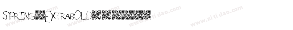 Spring-Extrabold字体转换