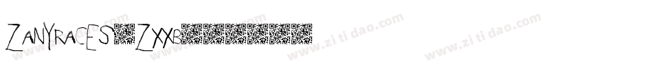 ZanyRaces-ZxxB字体转换