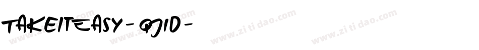 TakeItEasy-qJ1d字体转换