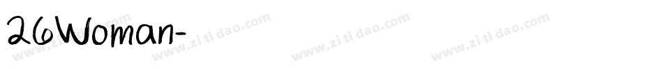 26Woman字体转换