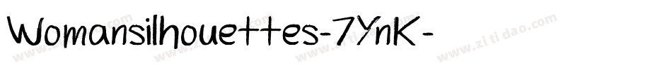 Womansilhouettes-7YnK字体转换