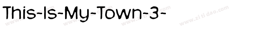 This-Is-My-Town-3字体转换