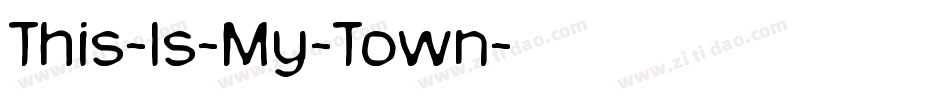 This-Is-My-Town字体转换
