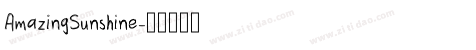 AmazingSunshine字体转换