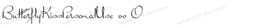 ButterflyKissPersonalUse-vo3O字体转换