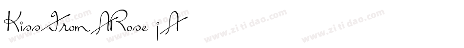 KissFromARose-jA87字体转换