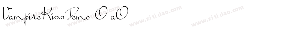 VampireKissDemo-O5aO字体转换