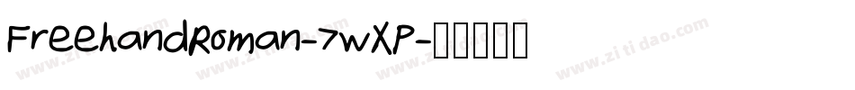 FreehandRoman-7wXP字体转换