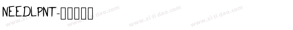 NEEDLPNT字体转换