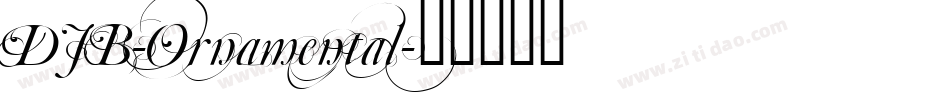 DJB-Ornamental字体转换