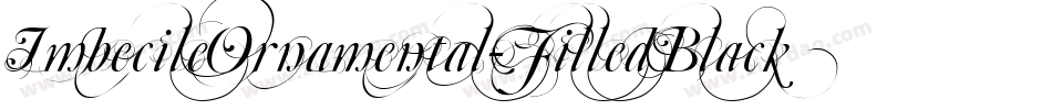 ImbecileOrnamental-FilledBlack字体转换