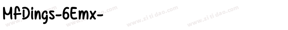 MfDings-6Emx字体转换