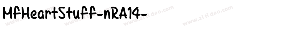 MfHeartStuff-nRA14字体转换