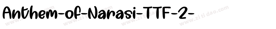 Anthem-of-Narasi-TTF-2字体转换
