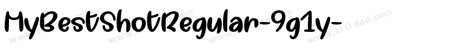MyBestShotRegular-9g1y字体转换