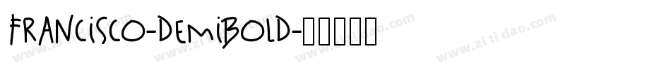 Francisco-DemiBold字体转换