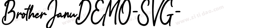 BrotherJanuDEMO-SVG字体转换