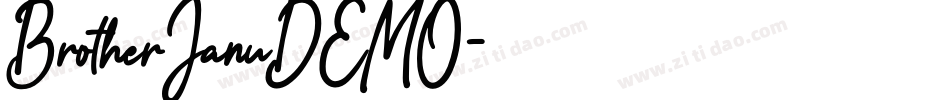 BrotherJanuDEMO字体转换