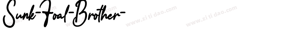 Sunk-Foal-Brother字体转换