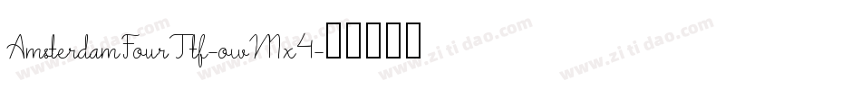 AmsterdamFourTtf-owMx4字体转换