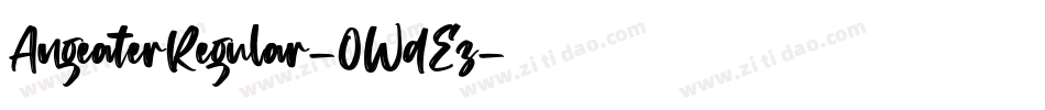 AngeaterRegular-0WdEz字体转换