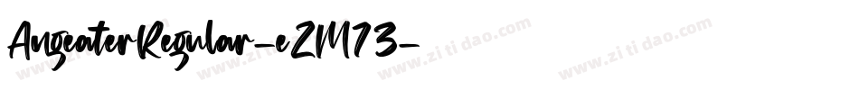 AngeaterRegular-eZM73字体转换