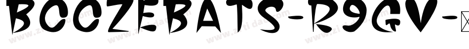Boozebats-R9gv字体转换