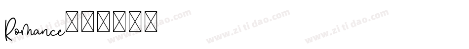 Romance字体转换
