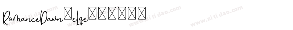 RomanceDawn-eLqe字体转换