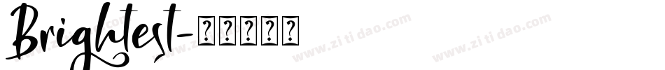 Brightest字体转换