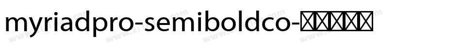 myriadpro-semiboldco字体转换