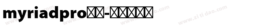 myriadpro字体字体转换