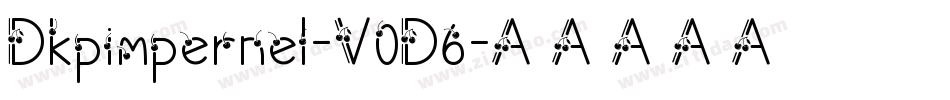 Dkpimpernel-V0D6字体转换
