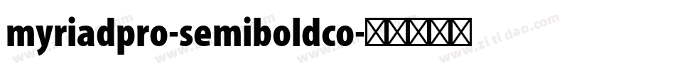 myriadpro-semiboldco字体转换